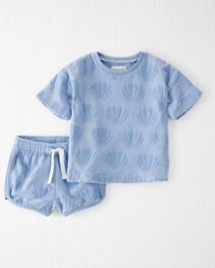 Image of sale on Baby 2-piece Seashell-print Made with Organic Cotton