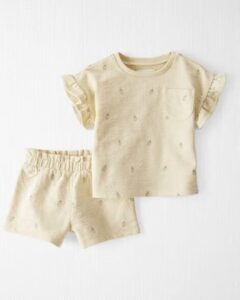 Image of sale on Baby 2-piece Pineapple-print Set Made with Organic Cotton