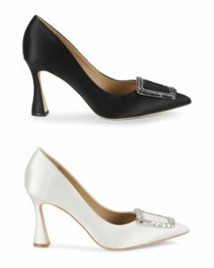 Image of sale on Aubree 85mm Embellished Satin Pumps