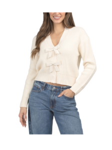 Image of sale on Babysoft Satin Bow Cardigan