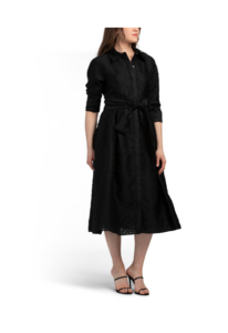Image of sale on Metallic Tonal Jacquard Shirt Dress