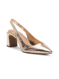Image of sale on Leather Hamden Slingback Pumps