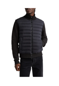 Image of sale on Quilted Down & Cotton Knit Cardigan