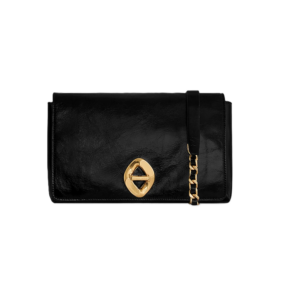 Image of sale on G Flap Crinkled Leather Crossbody Bag