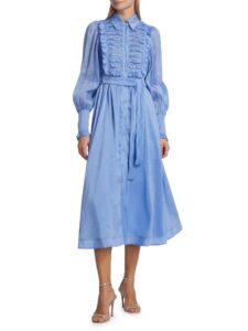Image of sale on Iris Belted Linen-blend Maxi Dress