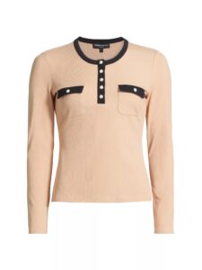 Image of sale on Felicity Rib-knit Top