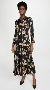 Image of sale on Satin Button Down Dress