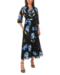 Image of sale on Puff Sleeve Maxi Dress