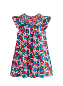 Image of sale on Kids’ Floral Smocked Yoke Cotton Dress