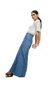 Image of sale on Denim Maxi Skirt