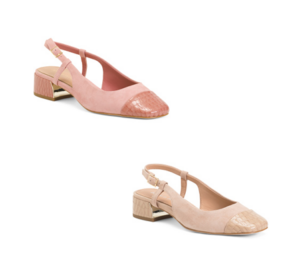 Image of sale on Suede Davina Slingback Flats