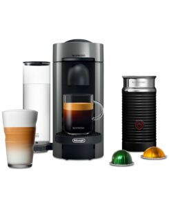 Image of sale on Vertuo Plus Coffee and Espresso Machine by De’longhi with Aeroccino, Grey