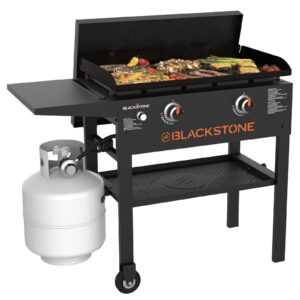 Image of sale on Blackstone Original 2-burner 28″ Propane Omnivore Griddle with Hard Cover