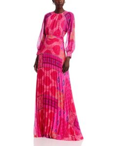 Image of sale on Floral Pleated Maxi Gown