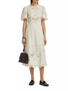 Image of sale on Gianna Lace Midi-dress