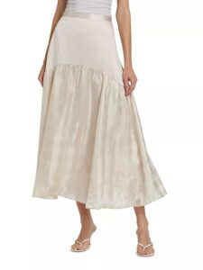 Image of sale on Roxana Checkered Silk Skirt