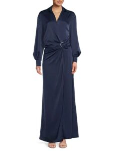 Image of sale on Ivon Faux Wrap Maxi Dress