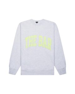 Image of sale on Varsity Sweatshirt Lt Heather Grey/ Lime