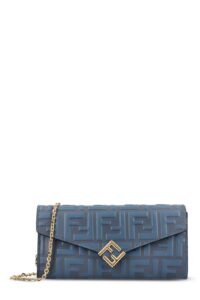 Image of sale on Fendi Ff Diamonds Continental Chained Wallet