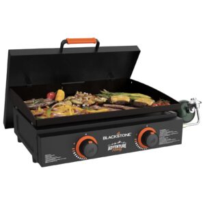Image of sale on Blackstone Adventure Ready 2-burner 22″ Propane Griddle with Hard Cover in Black