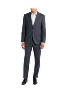 Image of sale on Esprit Graph Check Grey Wool Suit Size 36