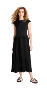 Image of sale on Women's Short Sleeve Drop Waist Maxi Dress