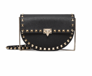 Image of sale on Mini Rockstud Crossbody Bag in Grainy Calfskin