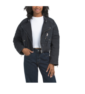 Image of sale on Denim Moto Jacket