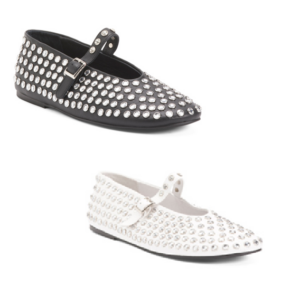 Image of sale on Leather Miami Studded Flats