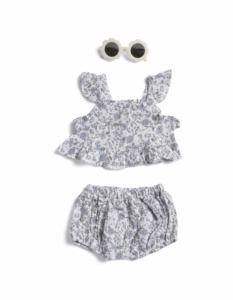 Image of sale on Newborn Girls 2pc Tank and Shorts Set with Sunglasses 0-12m