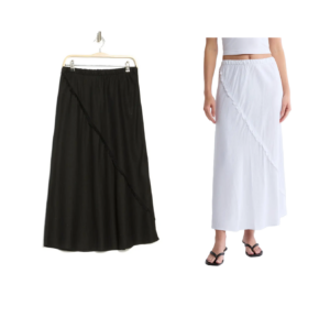 Image of sale on Linen Blend A-line Skirt