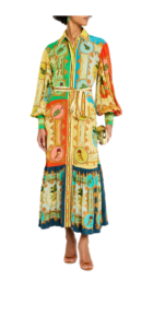 Image of sale on La Musica Belted Maxi Shirtdress