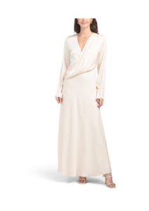 Image of sale on Yuri Twist Sash Long Sleeve Maxi Dress