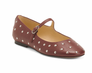Image of sale on Elizza Mary Jane Studded Ballet Flats