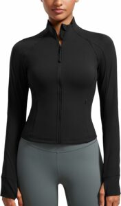 Image of sale on CRZ YOGA Butterluxe Women’s Cropped Slim Fit Workout Jacket