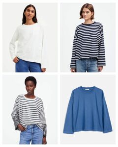 Image of sale on Easy Crewneck Long-sleeve Tee