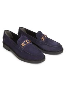 Image of sale on Gomma Basso Chain-embellished Suede Loafers