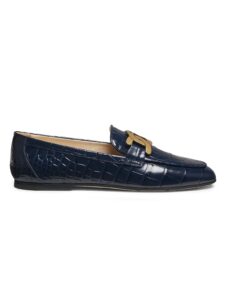 Image of sale on Croc-embossed Leather Loafers