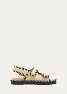Image of sale on Raffia Dual-grip Slingback Sandals