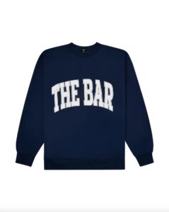 Image of sale on Varsity Sweatshirt Navy/white