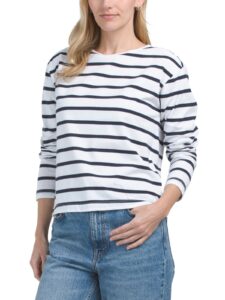 Image of sale on Rallie Striped Long Sleeve Top