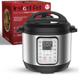 Image of sale on Instant Pot Duo Plus 9-in-1 Multicooker, Pressure Cooker, Slow Cook, Rice Maker, Steamer, Sauté, Yogurt, Warmer & Sterilizer, Includes App with over 8