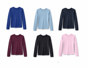 Image of sale on Girls School Uniform Long Sleeve Essential T-shirt