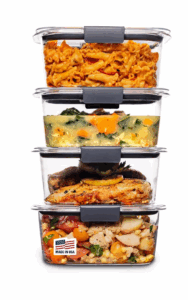 Image of sale on Brilliance Bpa Free Airtight Food Storage Containers with Lids, Set of 4 (4.7 Cup