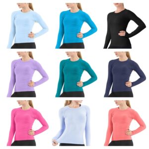 Image of sale on Mathcat Seamless Workout Shirts for Women Long Sleeve Yoga Tops