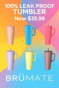 Image of sale on Brümate Era 40 Oz Tumbler with Handle and Straw | 100% Leakproof