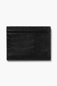 Image of sale on Glossed Lizard-effect Leather Cardholder