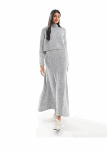 Image of sale on Aware Chunky Turtle Neck Sweater and Maxi Skirt Set