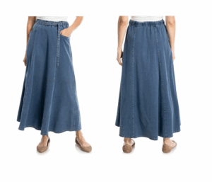 Image of sale on Pique Cotton Belted Midi Skirt