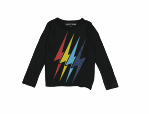 Image of sale on Toddler Boys Lightning Bolt Long Sleeve Tee Size 2-4